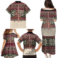 Funny Pole Dancer Reindeer Christmas Family Matching Puletasi and Hawaiian Shirt Xmas Holiday Patterns - Wonder Print Shop