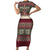 Funny Pole Dancer Reindeer Christmas Family Matching Short Sleeve Bodycon Dress and Hawaiian Shirt Xmas Holiday Patterns - Wonder Print Shop