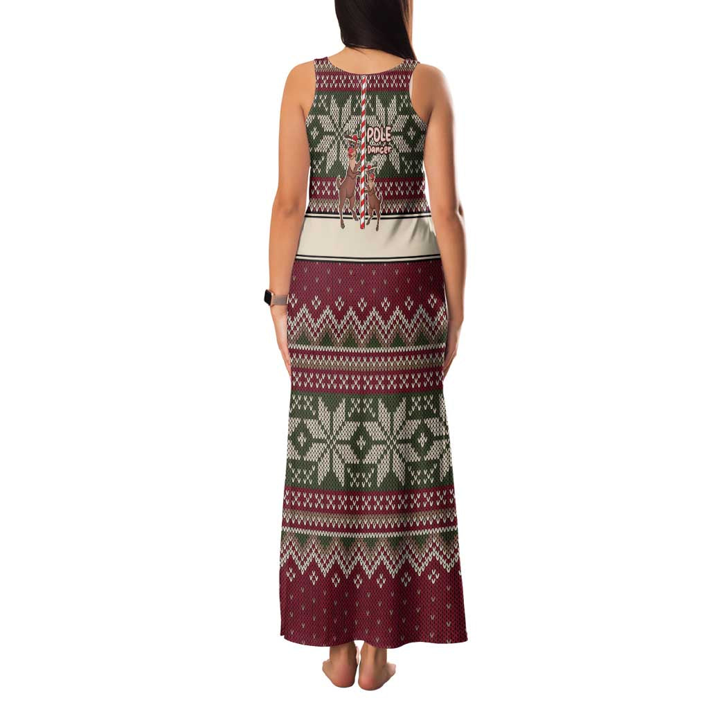 Funny Pole Dancer Reindeer Christmas Family Matching Tank Maxi Dress and Hawaiian Shirt Xmas Holiday Patterns - Wonder Print Shop