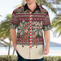 Funny Pole Dancer Reindeer Christmas Hawaiian Shirt Xmas Holiday Patterns - Wonder Print Shop