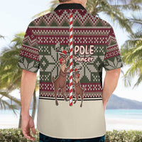 Funny Pole Dancer Reindeer Christmas Hawaiian Shirt Xmas Holiday Patterns - Wonder Print Shop