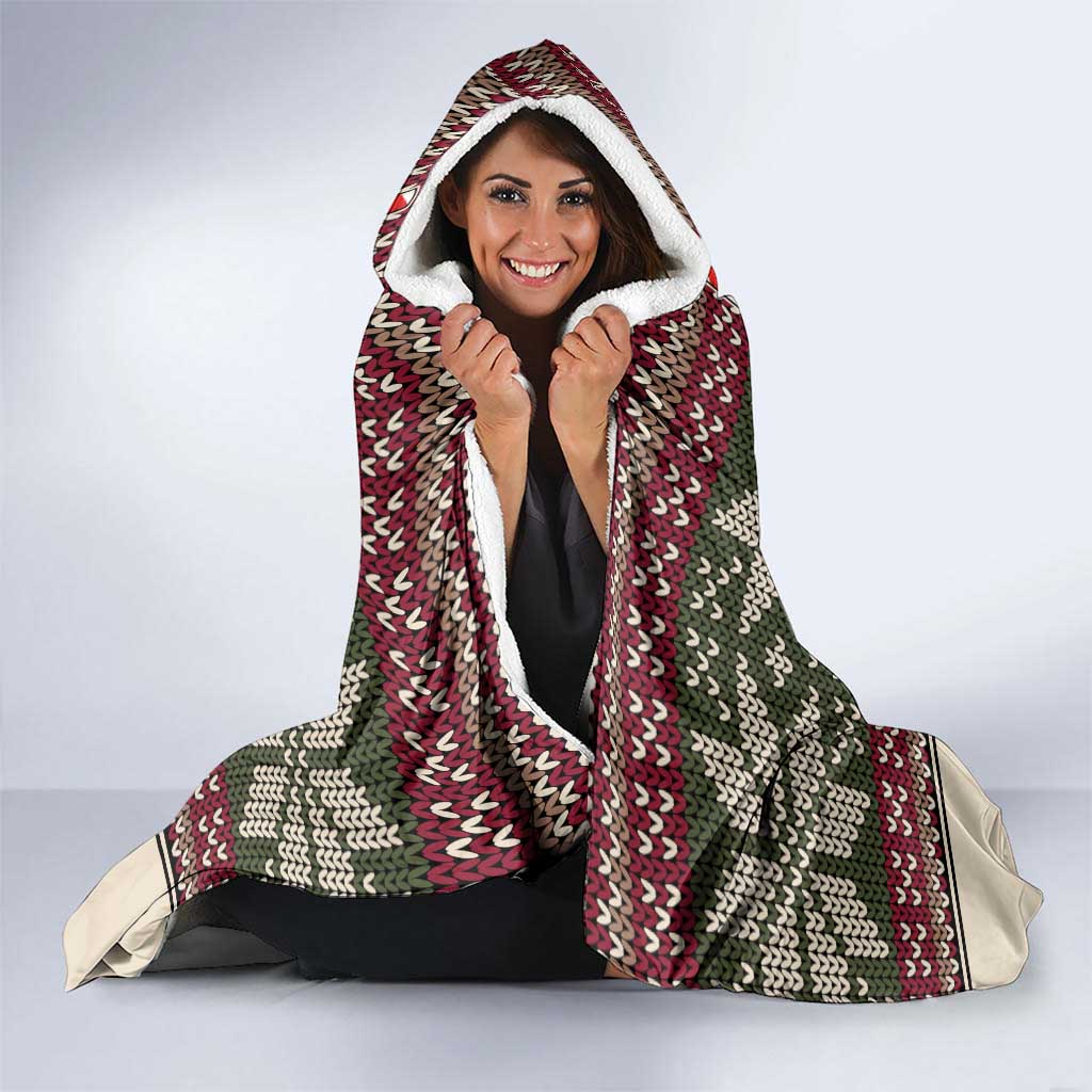 Funny Pole Dancer Reindeer Christmas Hooded Blanket Xmas Holiday Patterns - Wonder Print Shop