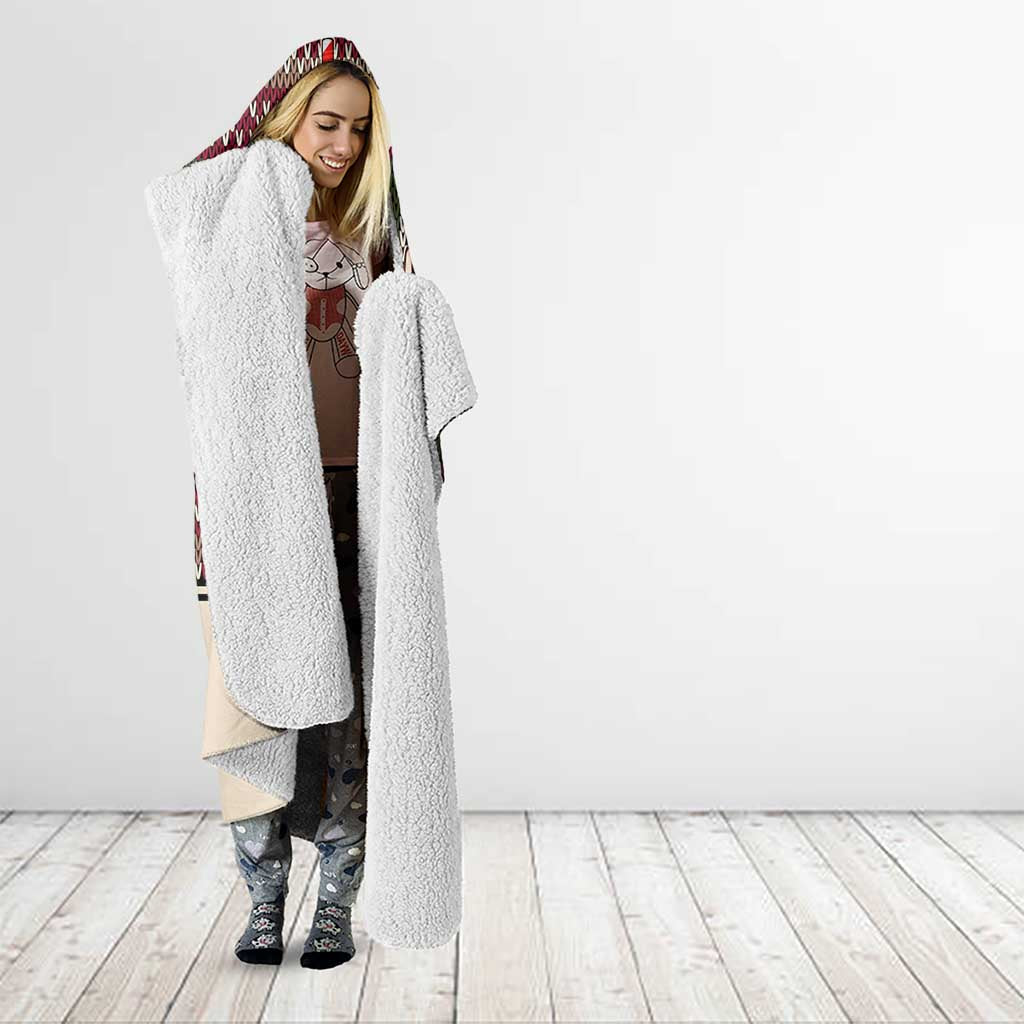 Funny Pole Dancer Reindeer Christmas Hooded Blanket Xmas Holiday Patterns - Wonder Print Shop