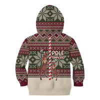 Funny Pole Dancer Reindeer Christmas Kid Hoodie Xmas Holiday Patterns - Wonder Print Shop