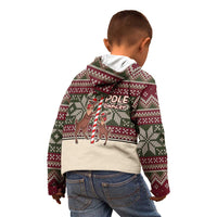 Funny Pole Dancer Reindeer Christmas Kid Hoodie Xmas Holiday Patterns - Wonder Print Shop
