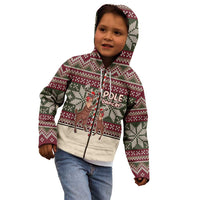 Funny Pole Dancer Reindeer Christmas Kid Hoodie Xmas Holiday Patterns - Wonder Print Shop