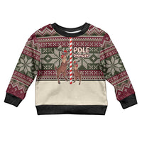 Funny Pole Dancer Reindeer Christmas Kid Ugly Christmas Sweater Xmas Holiday Patterns - Wonder Print Shop