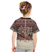 Funny Pole Dancer Reindeer Christmas Kid T Shirt Xmas Holiday Patterns - Wonder Print Shop