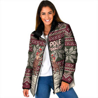 Funny Pole Dancer Reindeer Christmas Padded Jacket Xmas Holiday Patterns - Wonder Print Shop