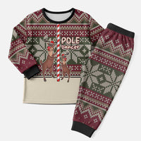 Funny Pole Dancer Reindeer Christmas Pajama Set Xmas Holiday Patterns - Wonder Print Shop