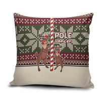 Funny Pole Dancer Reindeer Christmas Pillow Cover Xmas Holiday Patterns - Wonder Print Shop