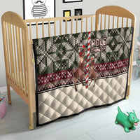 Funny Pole Dancer Reindeer Christmas Quilt Xmas Holiday Patterns - Wonder Print Shop