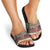 Funny Pole Dancer Reindeer Christmas Slide Sandals Xmas Holiday Patterns - Wonder Print Shop