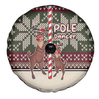 Funny Pole Dancer Reindeer Christmas Spare Tire Cover Xmas Holiday Patterns - Wonder Print Shop