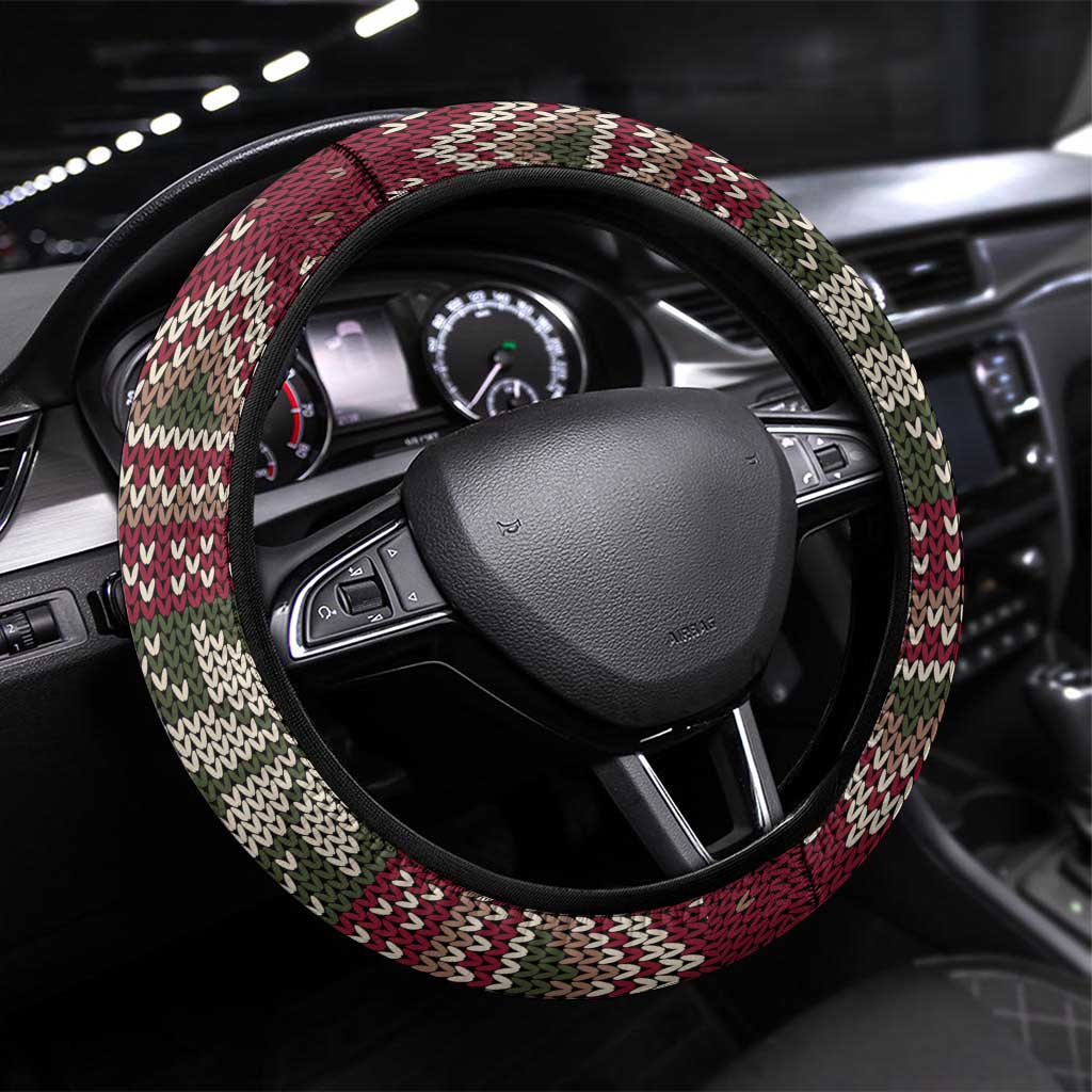 Funny Pole Dancer Reindeer Christmas Steering Wheel Cover Xmas Holiday Patterns - Wonder Print Shop