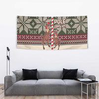 Funny Pole Dancer Reindeer Christmas Tapestry Xmas Holiday Patterns - Wonder Print Shop