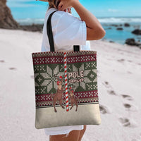 Funny Pole Dancer Reindeer Christmas Tote Bag Xmas Holiday Patterns - Wonder Print Shop