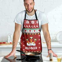 Funny Reindeer Reinbeer Christmas Apron Xmas Holiday Patterns - Wonder Print Shop