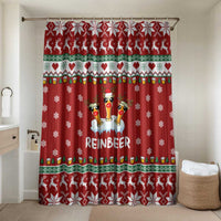 Funny Reindeer Reinbeer Christmas Bathroom Set Xmas Holiday Patterns - Wonder Print Shop
