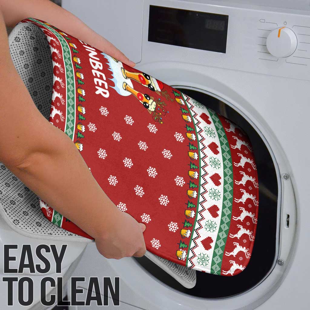 Funny Reindeer Reinbeer Christmas Bathroom Set Xmas Holiday Patterns - Wonder Print Shop