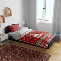 Funny Reindeer Reinbeer Christmas Bedding Set Xmas Holiday Patterns - Wonder Print Shop