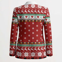 Funny Reindeer Reinbeer Christmas Blazer Xmas Holiday Patterns - Wonder Print Shop
