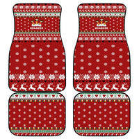Funny Reindeer Reinbeer Christmas Car Mats Xmas Holiday Patterns - Wonder Print Shop