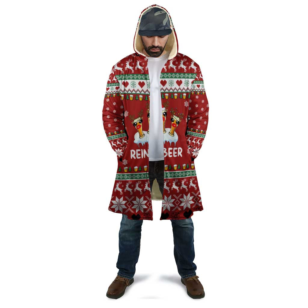 Funny Reindeer Reinbeer Christmas Cloak Xmas Holiday Patterns - Wonder Print Shop