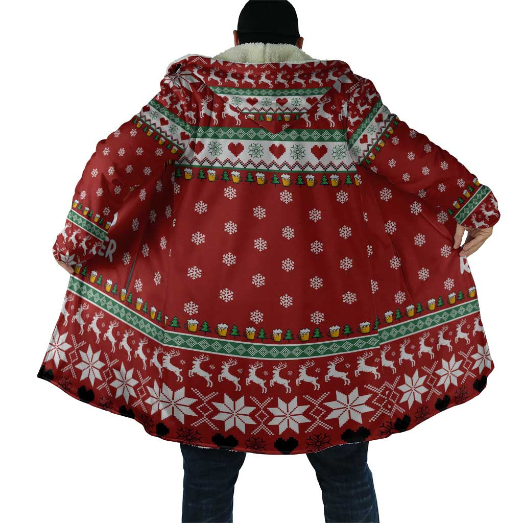 Funny Reindeer Reinbeer Christmas Cloak Xmas Holiday Patterns - Wonder Print Shop