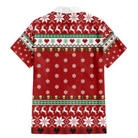 Funny Reindeer Reinbeer Christmas Family Matching Mermaid Dress and Hawaiian Shirt Xmas Holiday Patterns - Wonder Print Shop
