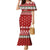 Funny Reindeer Reinbeer Christmas Family Matching Mermaid Dress and Hawaiian Shirt Xmas Holiday Patterns - Wonder Print Shop
