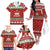 Funny Reindeer Reinbeer Christmas Family Matching Off The Shoulder Long Sleeve Dress and Hawaiian Shirt Xmas Holiday Patterns - Wonder Print Shop