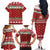 Funny Reindeer Reinbeer Christmas Family Matching Off The Shoulder Long Sleeve Dress and Hawaiian Shirt Xmas Holiday Patterns - Wonder Print Shop