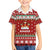 Funny Reindeer Reinbeer Christmas Family Matching Off The Shoulder Long Sleeve Dress and Hawaiian Shirt Xmas Holiday Patterns - Wonder Print Shop