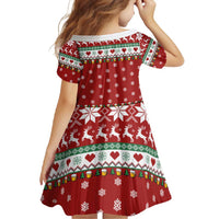 Funny Reindeer Reinbeer Christmas Family Matching Off Shoulder Maxi Dress and Hawaiian Shirt Xmas Holiday Patterns - Wonder Print Shop