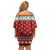 Funny Reindeer Reinbeer Christmas Family Matching Off Shoulder Short Dress and Hawaiian Shirt Xmas Holiday Patterns - Wonder Print Shop