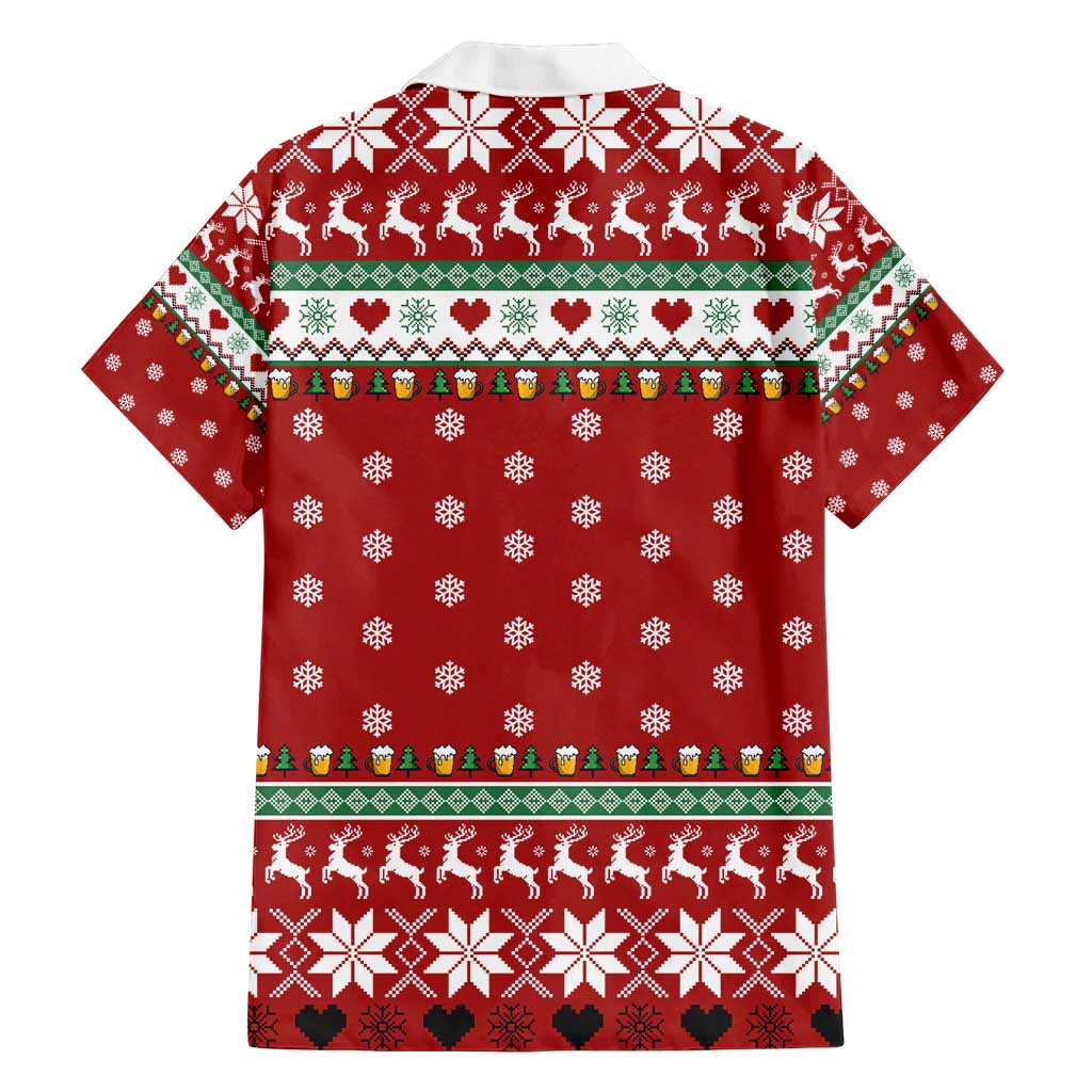 Funny Reindeer Reinbeer Christmas Family Matching Puletasi and Hawaiian Shirt Xmas Holiday Patterns - Wonder Print Shop
