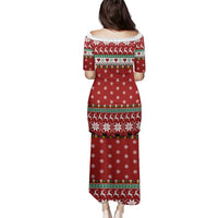 Funny Reindeer Reinbeer Christmas Family Matching Puletasi and Hawaiian Shirt Xmas Holiday Patterns - Wonder Print Shop