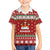 Funny Reindeer Reinbeer Christmas Family Matching Short Sleeve Bodycon Dress and Hawaiian Shirt Xmas Holiday Patterns - Wonder Print Shop