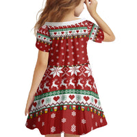 Funny Reindeer Reinbeer Christmas Family Matching Summer Maxi Dress and Hawaiian Shirt Xmas Holiday Patterns - Wonder Print Shop