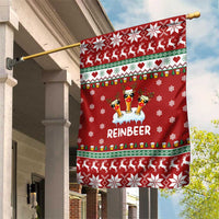 Funny Reindeer Reinbeer Christmas Garden Flag Xmas Holiday Patterns - Wonder Print Shop