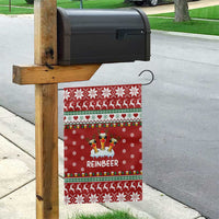 Funny Reindeer Reinbeer Christmas Garden Flag Xmas Holiday Patterns - Wonder Print Shop