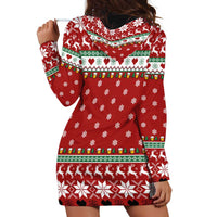 Funny Reindeer Reinbeer Christmas Hoodie Dress Xmas Holiday Patterns - Wonder Print Shop