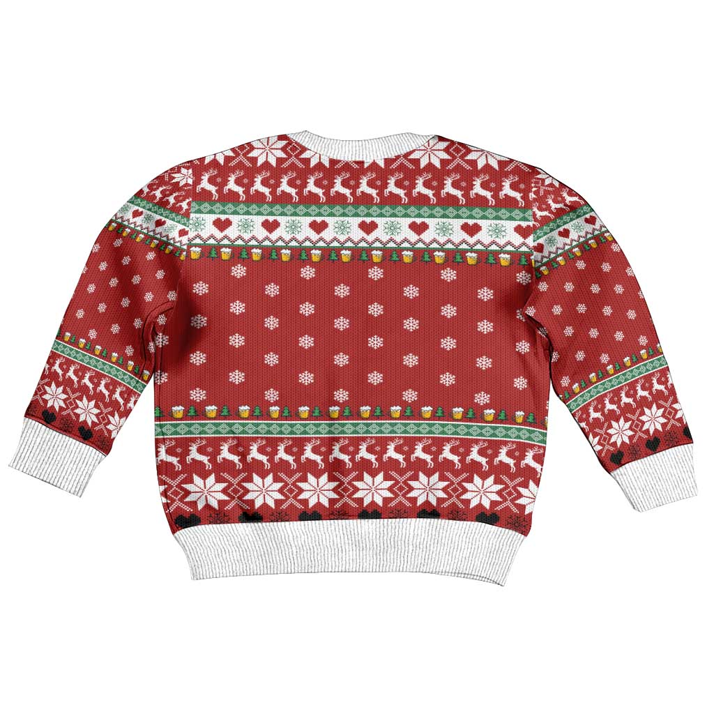 Funny Reindeer Reinbeer Christmas Kid Ugly Christmas Sweater Xmas Holiday Patterns - Wonder Print Shop