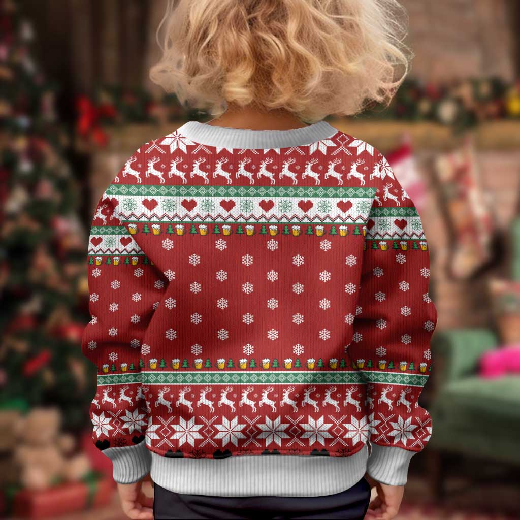 Funny Reindeer Reinbeer Christmas Kid Ugly Christmas Sweater Xmas Holiday Patterns - Wonder Print Shop