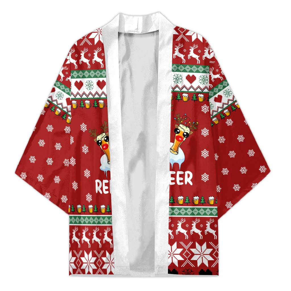 Funny Reindeer Reinbeer Christmas Kimono Xmas Holiday Patterns - Wonder Print Shop