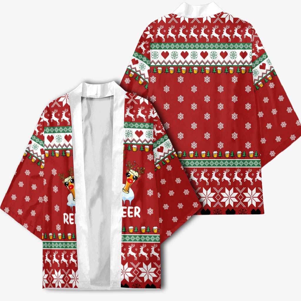 Funny Reindeer Reinbeer Christmas Kimono Xmas Holiday Patterns - Wonder Print Shop