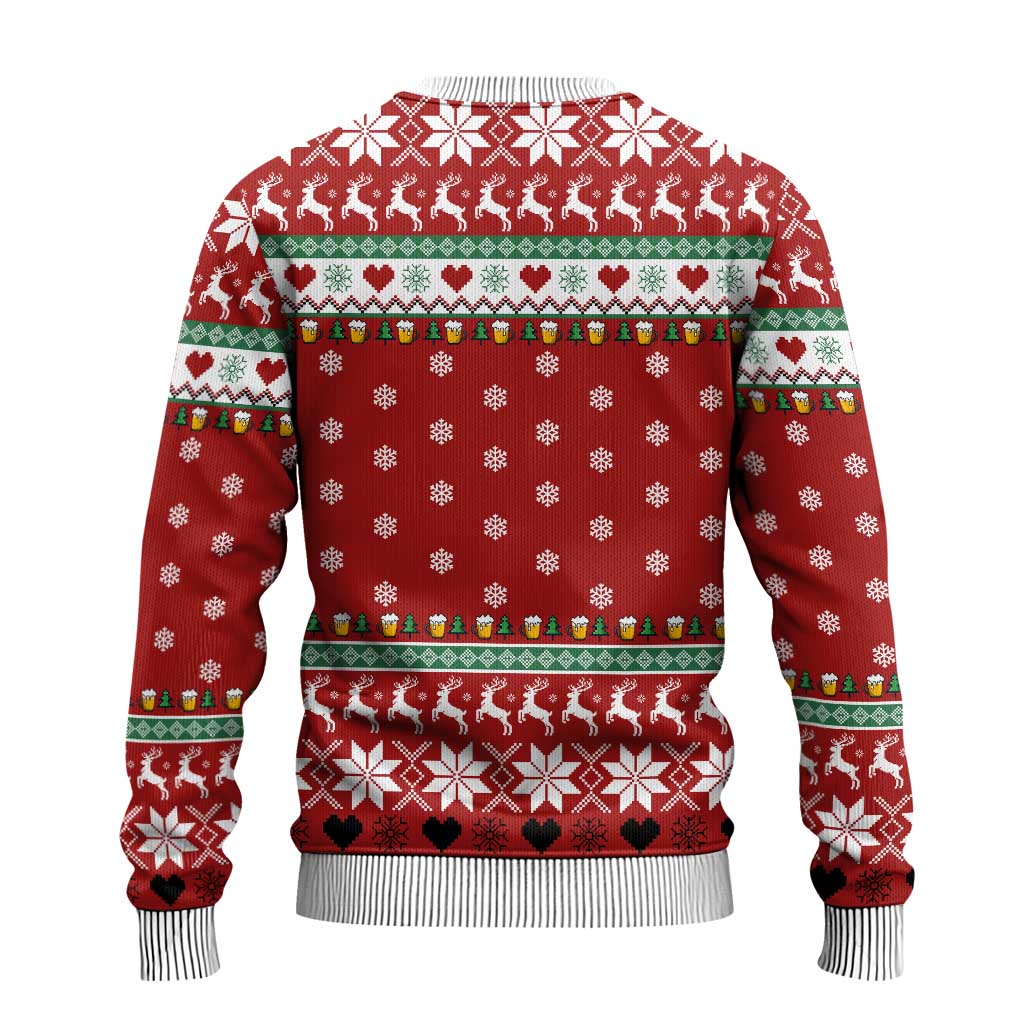 Funny Reindeer Reinbeer Christmas Ugly Christmas Sweater Xmas Holiday Patterns - Wonder Print Shop