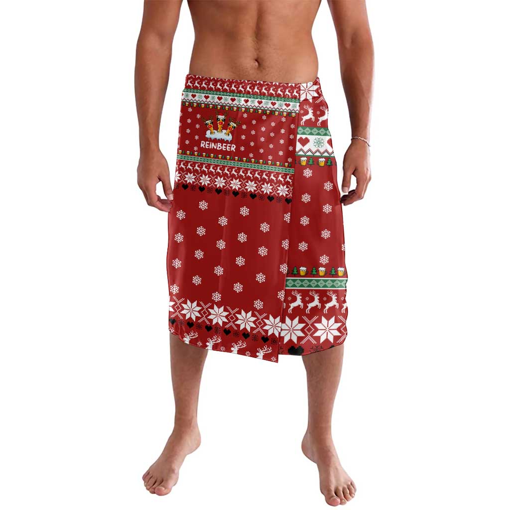 Funny Reindeer Reinbeer Christmas Lavalava Xmas Holiday Patterns - Wonder Print Shop