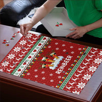 Funny Reindeer Reinbeer Christmas Puzzle Xmas Holiday Patterns - Wonder Print Shop